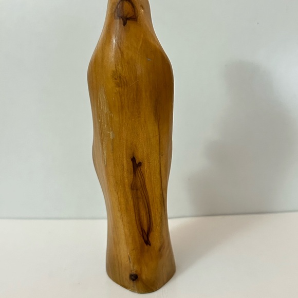 Vintage Hand Carved Wood Mid Century Folk Art Mother & Child From Israel 7 1/8” - Picture 7 of 9